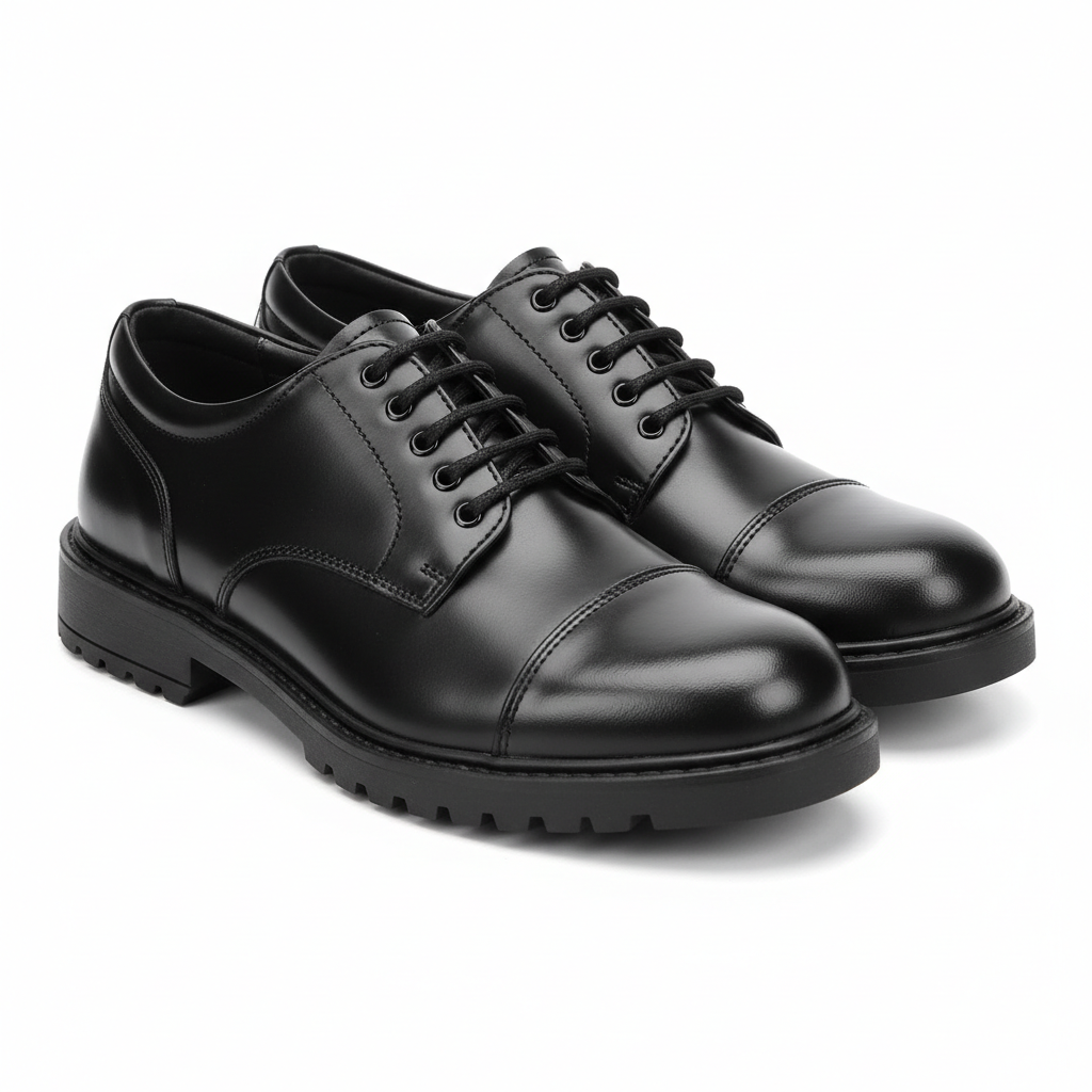 Black Laced School Shoes