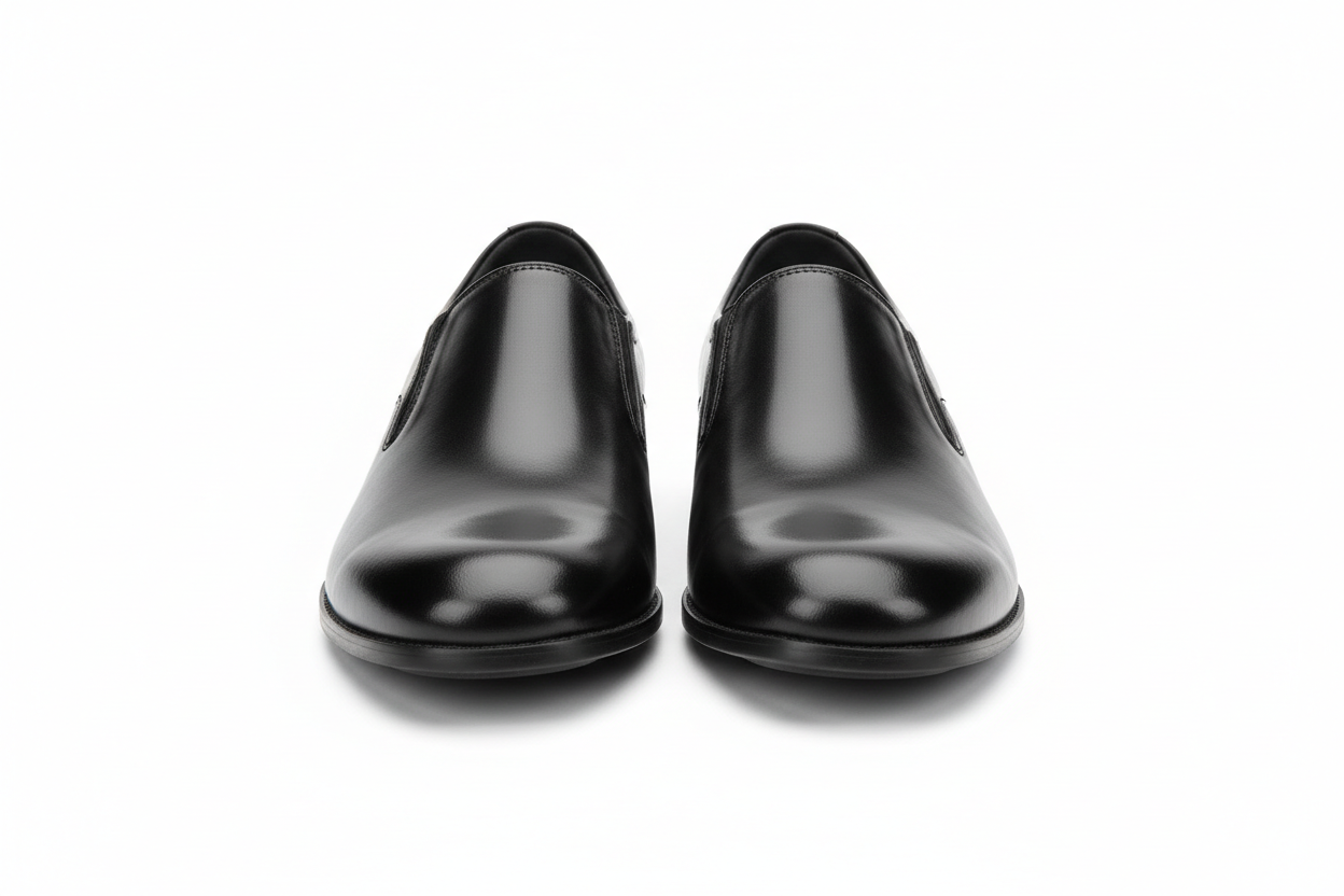 Black Without Lace School Shoes