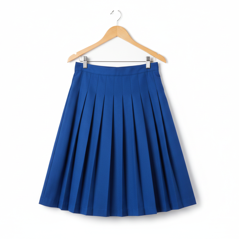 Royal blue skirt for school girls