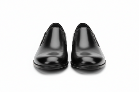 Black Without Lace School Shoes