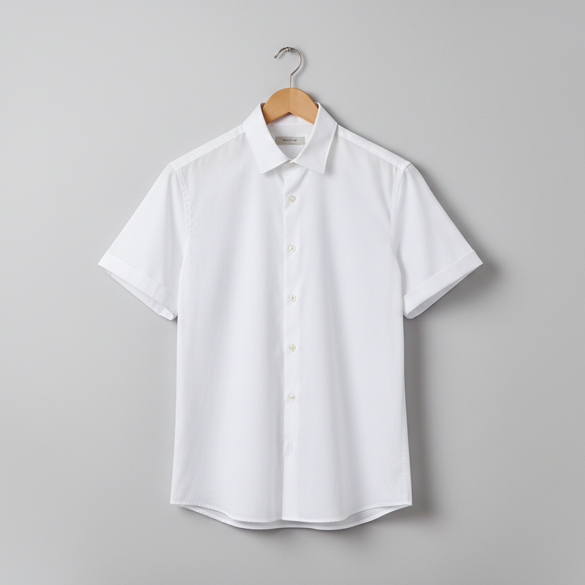Half Sleeve White Shirt