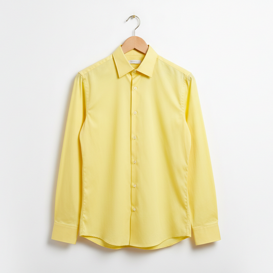 Lemon Colour Full Shirt