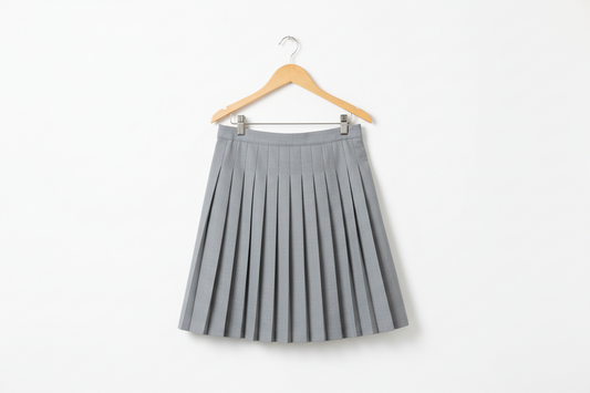 Light Grey Skirt For School Girls