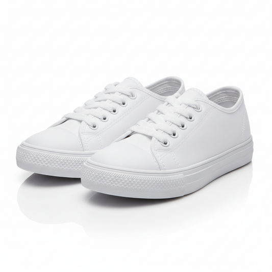 White Canvas Shoes